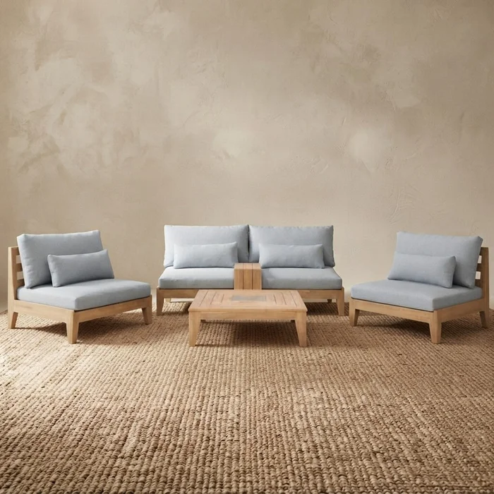 Juego De Exterior Kailua en Madera natural - Muebles para el exterior, Uruguay | Aihaus