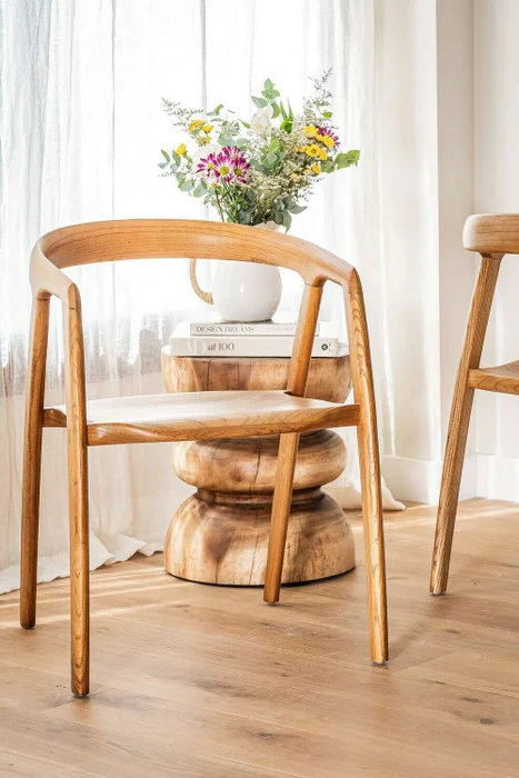 SILLA BONHAM - OLMO MIEL en Madera natural - Sillas, Uruguay | La Iberica, vista 4