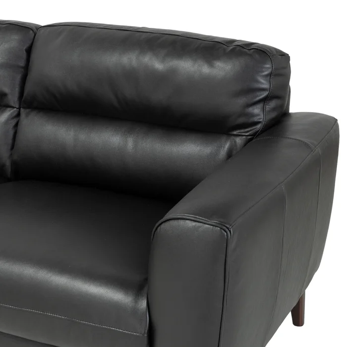 Sofá Valentino - Cuero Básico - 3 cuerpos - 450 (Negro) en Negro - Sillones y sofás, Uruguay | NYR, vista 3