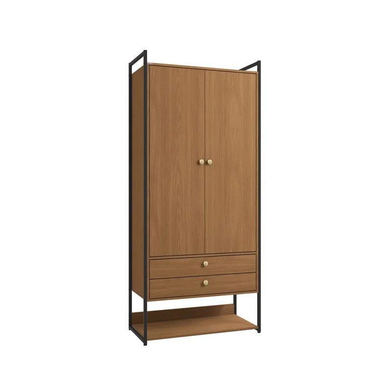 Closet Abierto Modular P48 - Linea Industrial en Madera natural - Roperos y placares, Uruguay | Balton, vista 4