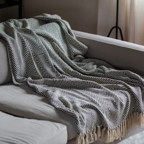 Manta para sillón y cama algodón Espiga - 180 x 230 cm en Multicolor - Textiles, Uruguay | Buho Store