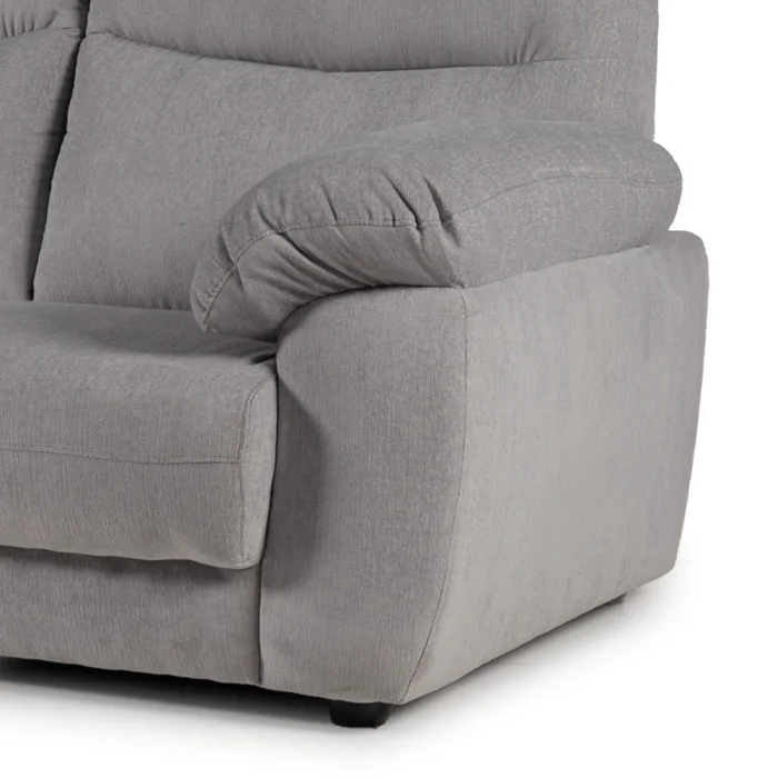 Sofá Aura - Tela Aquaclean Sustentable - 3 cuerpos - A fabricar en Gris - Sillones y sofás, Uruguay | Nyr, vista 4