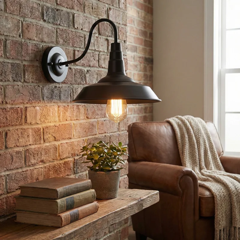 Aplique de Pared Barn Classic en Negro - Iluminación, Uruguay | La Perla, vista 3