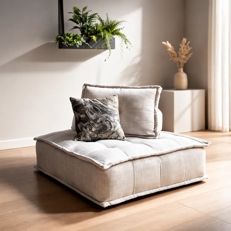 Sillon CROP en Beige - Butacas, banquetas y puffs, Uruguay | Simple Deco