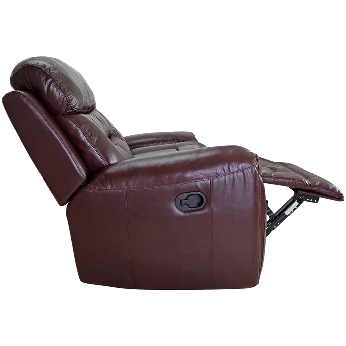 Poltrona Reclinable Cuero Marron Memphis Chocolate en Marrón - Sillones y sofás, Uruguay | Divino, vista 2