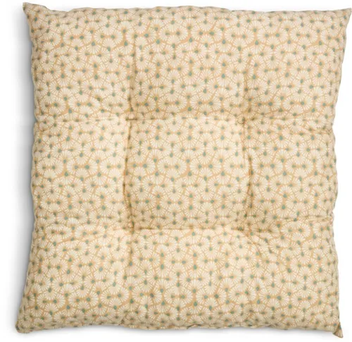 Almohadón de asiento SELJE 40x40x8 latte/petroleo en Amarillo - Textiles, Uruguay | JYSK