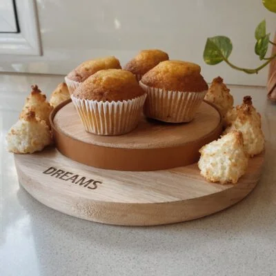 Pie de torta bajo de madera 25 cm - Decoración, Uruguay | Dreams On Time, vista 6
