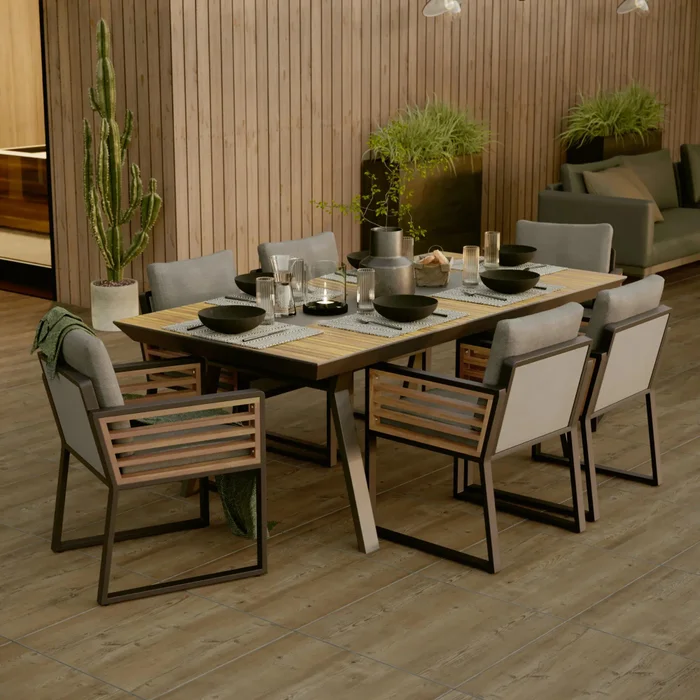 Mesa comedor Ionis 6 puestos - Muebles para el exterior, Uruguay | Naterial Uruguay
