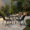 JUEGO DE JARDIN REDONDO CON 4 SILLAS en Gris - Muebles para el exterior, Uruguay | Alfa Ventas, vista 3 de 6
