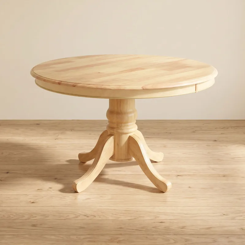 Mesa De Comedor Madera Natural-beige Puebla en Madera natural - Mesas de comedor, Uruguay | Divino