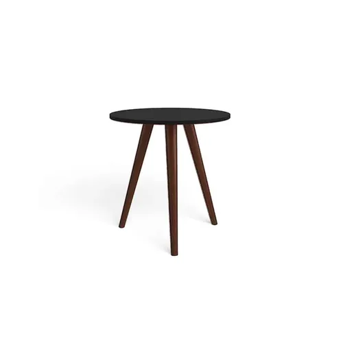 Mesa De Living Lateral Redonda Patas Altas 100% Mdp - Mesas de living, Uruguay | Lais Muebles