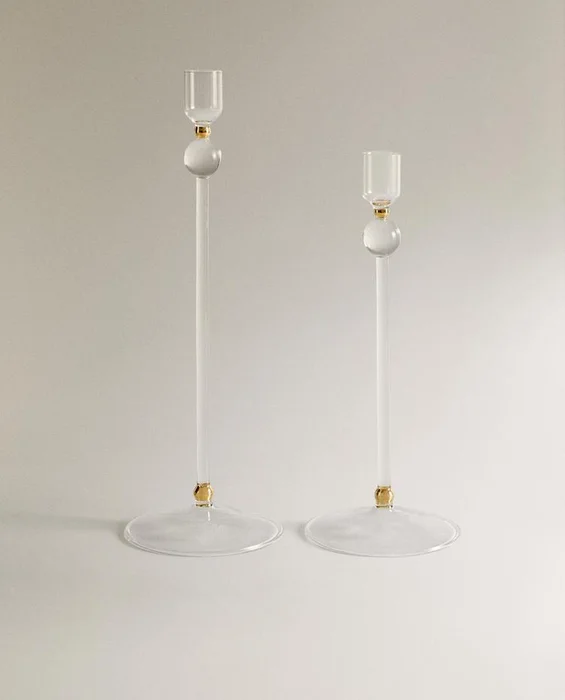 PORTAVELAS BOROSILICATO BOLAS - Velas y Portavelas, Uruguay | Zara Home, vista 3
