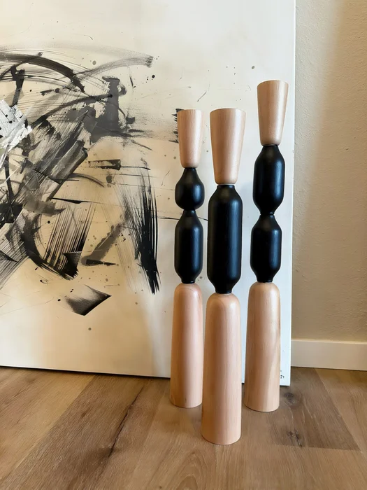 Candelabro/escultura Xxl x 3 en Negro - Velas y Portavelas, Uruguay | Dreams On Time