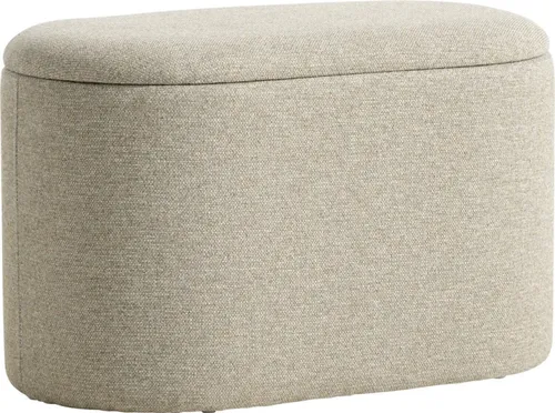 Puf GISLEV 65x36 con almacenaje tela arena en Beige - Butacas, banquetas y puffs, Uruguay | JYSK