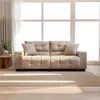 HELLEN- SOFA 2 CUERPOS HANNOVER MARRON CLARO en Beige - Sillones y sofás, Uruguay | Alfa Ventas, vista 1 de 5