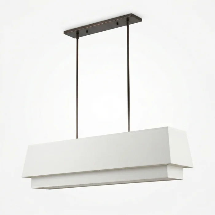 Colgante Aura Rectangular en Blanco - Lámparas colgantes, Uruguay | La Perla