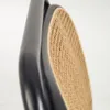 Butaca Doriane madera maciza - olmo acabado lacado negro y asiento de tela en Negro - Butacas, banquetas y puffs, Uruguay | Kavehome, vista 5 de 9