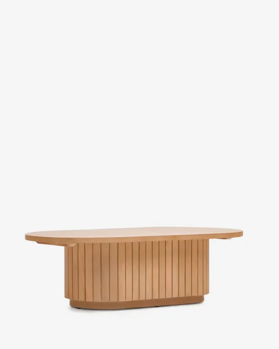 Mesa de centro Licia - de madera maciza de mango 120 x 60 cm en Madera natural - Mesas de living, Uruguay | Kavehome