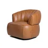 Butaca Volpi Giratoria - Cuero Advanced - Mostarda - (Preventa) en Beige - Butacas, banquetas y puffs, Uruguay | NYR, vista 1 de 4