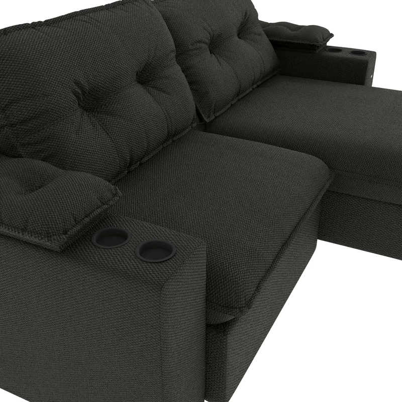 Sofa Zandon 260CM - Retractil/Reclinable en Lino Arena A085 - Sillones y sofás, Uruguay | Balton, vista 26