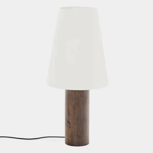 Lámpara de pie Marga de madera maciza con acabado natural - con acabado oscuro en Marrón - Lámparas de pie, Uruguay | Kavehome