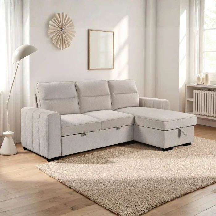 Rinconera Saona - Chaise intercambiable - Tela Microfibra - 120 (Beige) en Beige - Sillones y sofás, Uruguay | Nyr