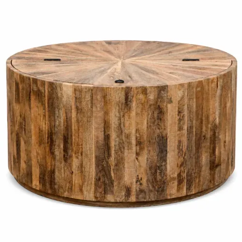 M192 Ratona Baúl 90x90x45 en Madera natural - Mesas de living, Uruguay | Victoriana