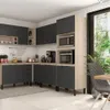 Panelero Mueble Cocina Duplo 4 Puertas 5 Estantes Microondas Gris en Gris - Roperos y placares, Uruguay | Soy Hogar, vista 6 de 7