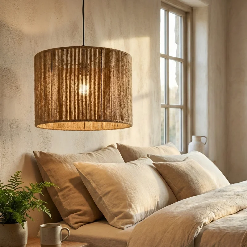 Nativo Cord Cylinder en Madera natural - Lámparas colgantes, Uruguay | La Perla, vista 3