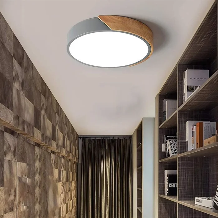 Panel LED Redondo Cerchio Gris 36 W ø 60 cm en Gris - Lámparas colgantes, Uruguay | Serlux, vista 4