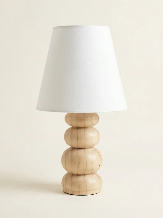 LÁMPARA TORNEADO MADERA en Madera natural - Lámparas de mesa, Uruguay | Cabana, vista 2