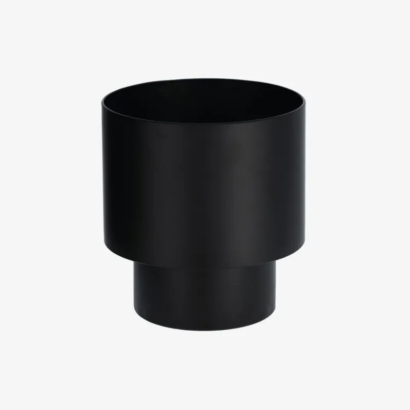 Macetero redondo Mash metal negro Ø 28 cm en Negro - Macetas, Uruguay | Kavehome