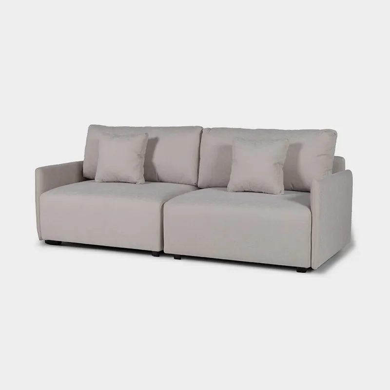 Sofá Modulare - 2 módulos - Tela Microfibra - FX4-10 (Beige) en Beige - Sillones y sofás, Uruguay | NYR