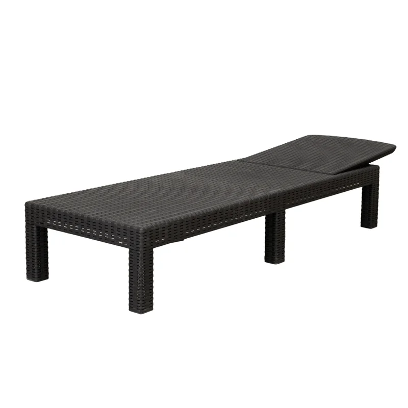 Reposera Plegable Polipropileno Negro Tulum en Negro - Muebles para el exterior, Uruguay | Divino, vista 3