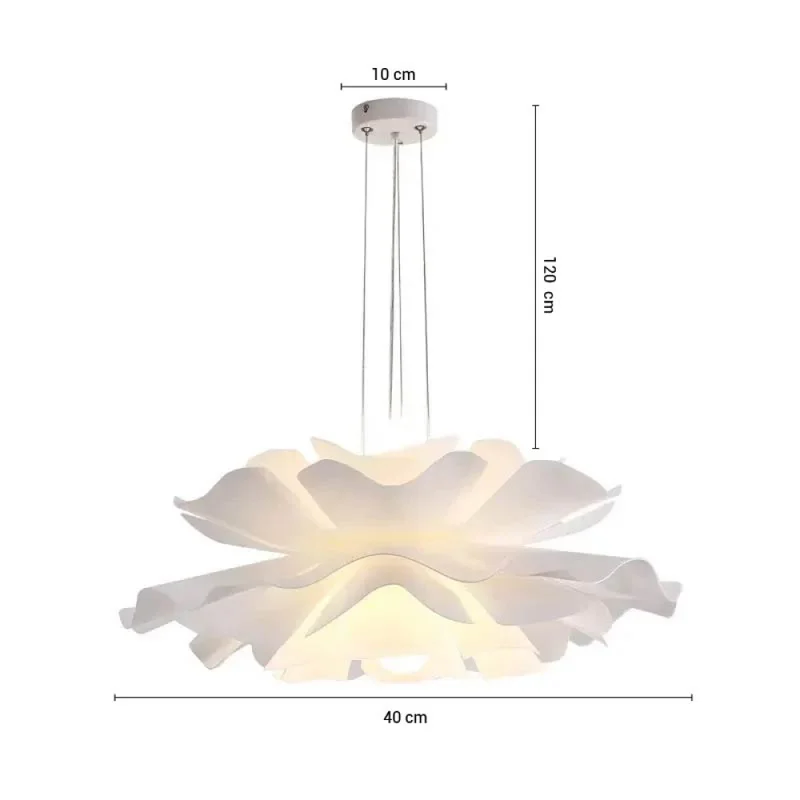Lámpara Colgante Flower en Blanco - Lámparas colgantes, Uruguay | Serlux, vista 5