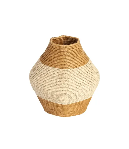 FLORERO CRAFTS NATURAL/BLANCO - 70% OFF en Multicolor - Jarrones, Uruguay | Masinfinito Casa