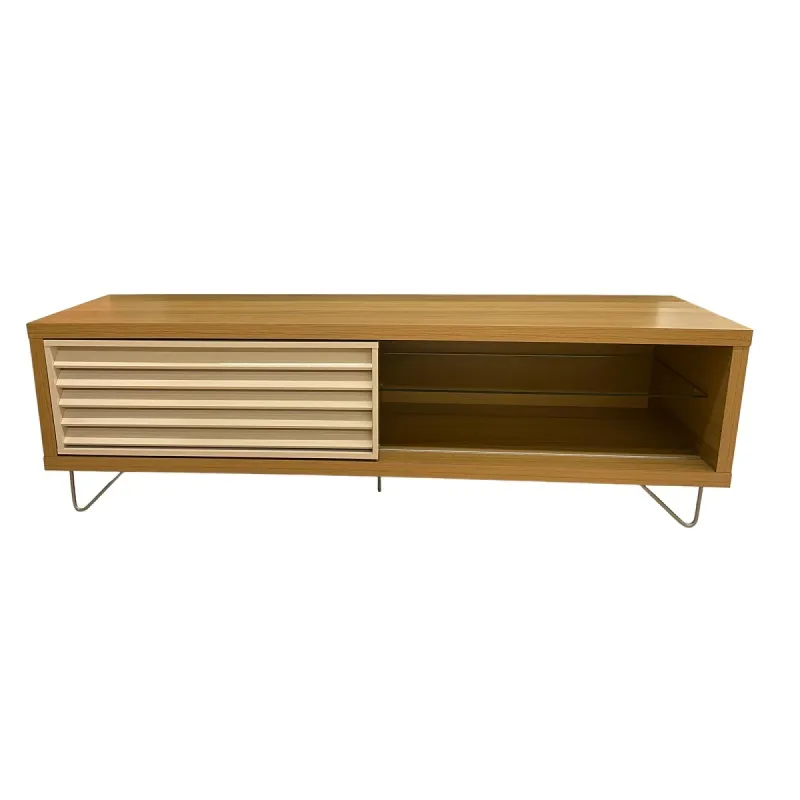 Rack Venezza - Nature/off white — Urumobil en Madera natural - Muebles para TV, Uruguay | Urumobil