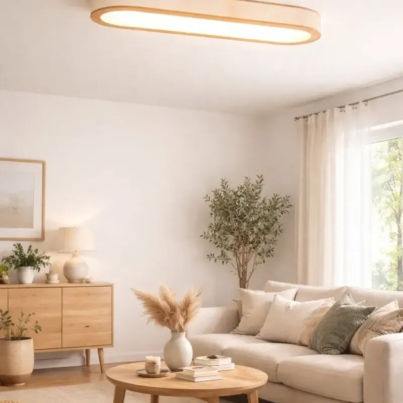 Plafon eliptico en Madera natural - Lámparas colgantes, Uruguay | FMB