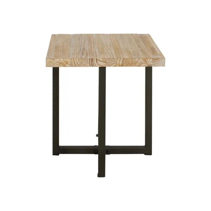 Mesa De Living Lateral - Arrime Madera-y-metal Natural-beige Madison Natural en Madera natural - Mesas de living, Uruguay | Divino, vista 3