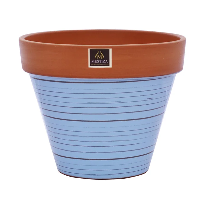 MACETA CERAMICA KONI TERRAZUL MESTIZA D24/H19CM - Macetas, Uruguay | Decohogar
