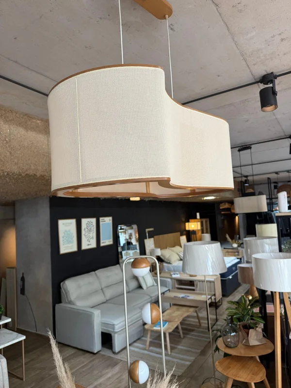 Luminaria de Techo Apollo Orgánica – Natural con Esterilla en Madera natural - Lámparas colgantes, Uruguay | Berna Home, vista 4