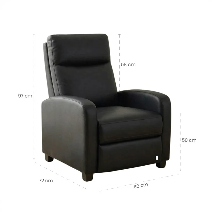 Butaca 1 Cuerpo Tela Repelente al Agua Living - Barrel - Negro Cuerina en Beige - Butacas, banquetas y puffs, Uruguay | Rústico Hogar, vista 5