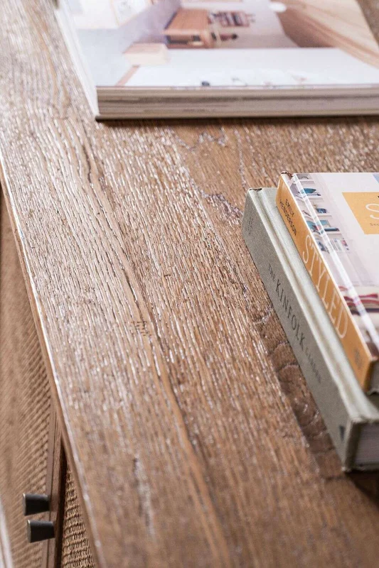 APARADOR SAKURA - ROBLE MACIZO Y RATTAN en Madera natural - Bibliotecas, Uruguay | La Iberica, vista 10