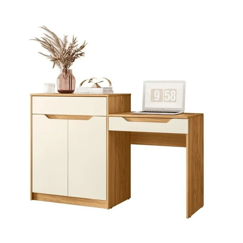 Escritorio Tocador 1 puerta 1 cajón - Trend - FIT - Marron en Marrón - Escritorios, Uruguay | Ecowood, vista 5
