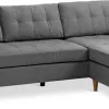 Sofá FALSLEV chaise longue tela gris en Gris - Sillones y sofás, Uruguay | JYSK, vista 1 de 5