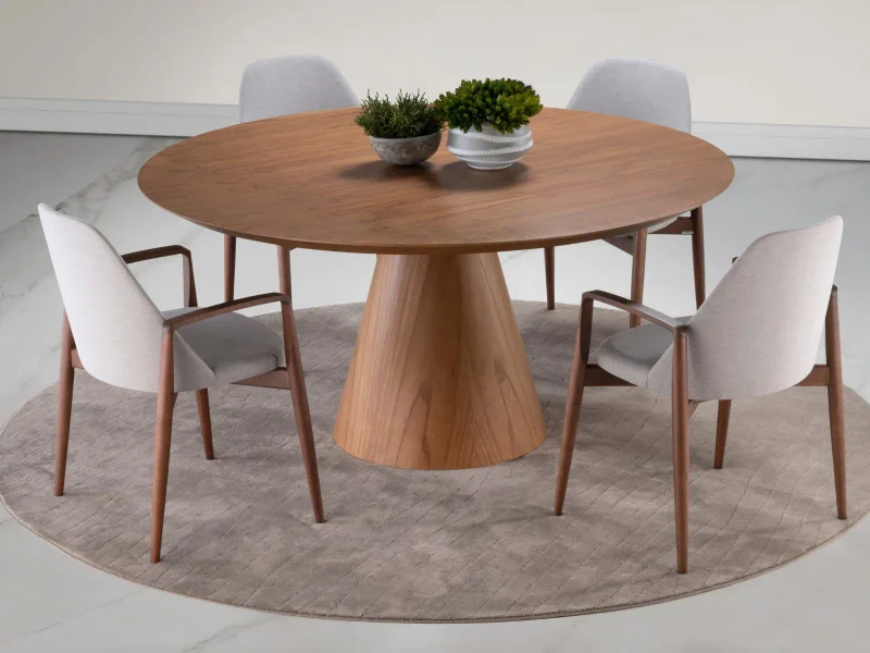 Mesa Aqua en freijo o vidrio - Mesas de comedor, Uruguay | Arquetipo, vista 4
