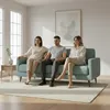Sofa cama Emilia en Gris - Sillones y sofás, Uruguay | Moderna Hogar, vista 3 de 3