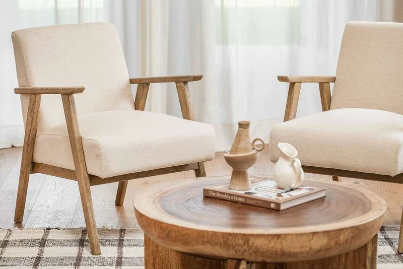 BUTACA MADISON - FRESNO Y CRUDA en Blanco - Butacas, banquetas y puffs, Uruguay | La Iberica, vista 4