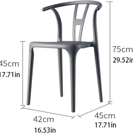Silla Wishbone de jardin - Negro en Negro - Muebles para el exterior, Uruguay | La Cueva Muebles, vista 5