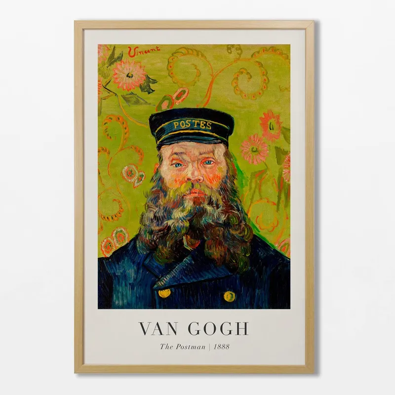 Vincent Van Gogh - The postman en Multicolor - Láminas, Uruguay | La Cuadrería